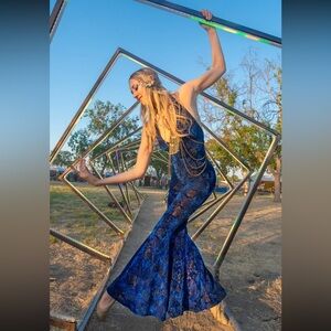 Warrior Within Ocean Burnout Velvet Mystique Onesie